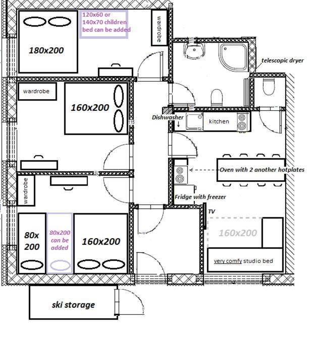 Apartmany Ski Lift Рокицани Номер фото